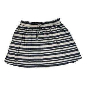 Gap Striped Mini Skirt linen blend Size M boatcore cruise travelcore coastalchic